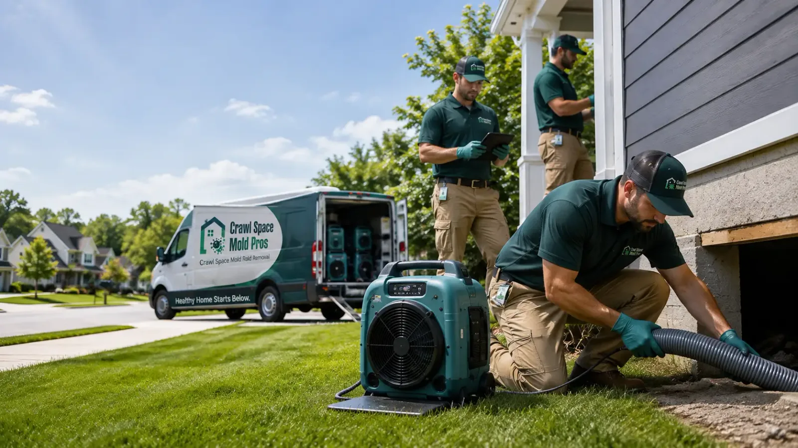 Crawl Space Mold Removal in La Pointe, WI